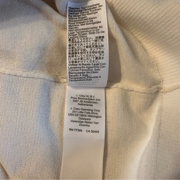 J.CREW RHINESTONE ruffle sweater with shoulder button ivory S(a2 - Picture 10 of 14